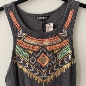 Express Embroidered Maxi Dress